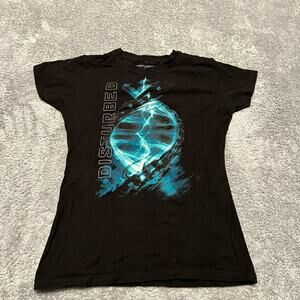 Disturbed Shirt Womens Medium Black Evolution 2019 Tour Double Sided Graphic